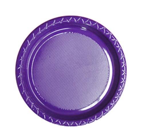 (image for) Purple Plastic Lunch Plates (25) - Click Image to Close